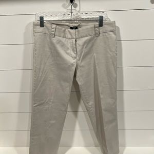 J Crew cropped pants in stone